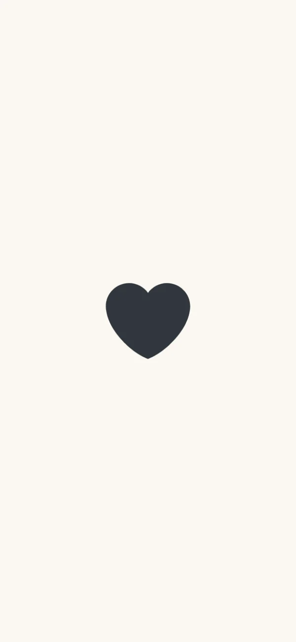 Black heart pattern repeated across a minimalist phone wallpaper