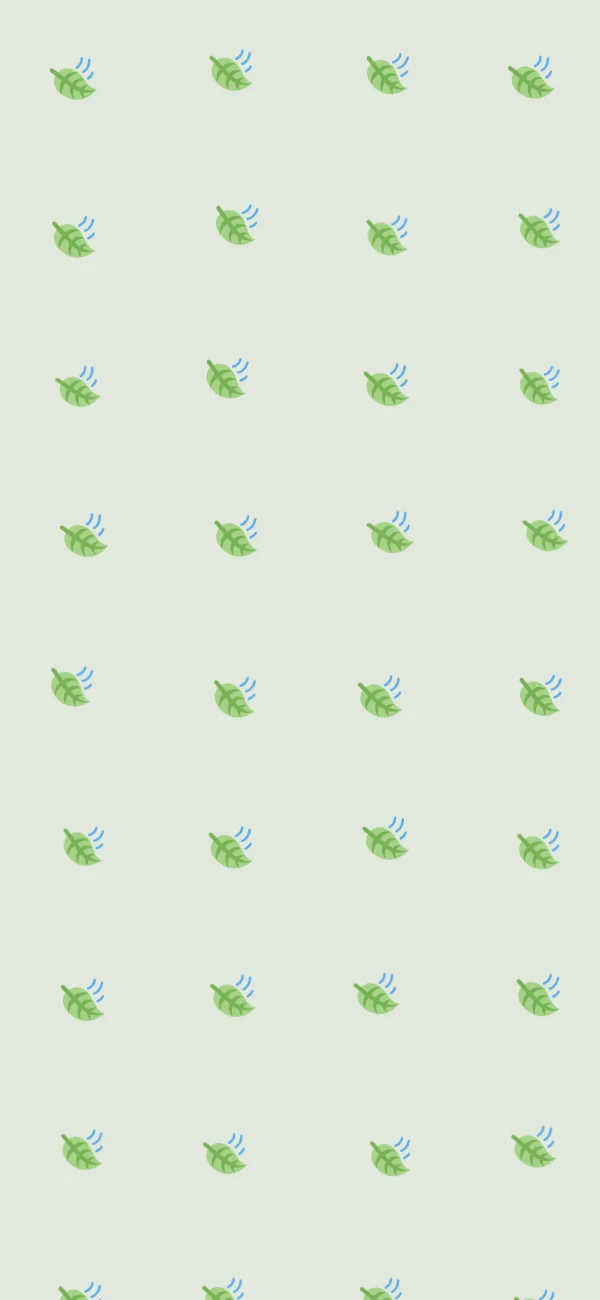 Two leaves pattern repeated across a minimalist phone wallpaper